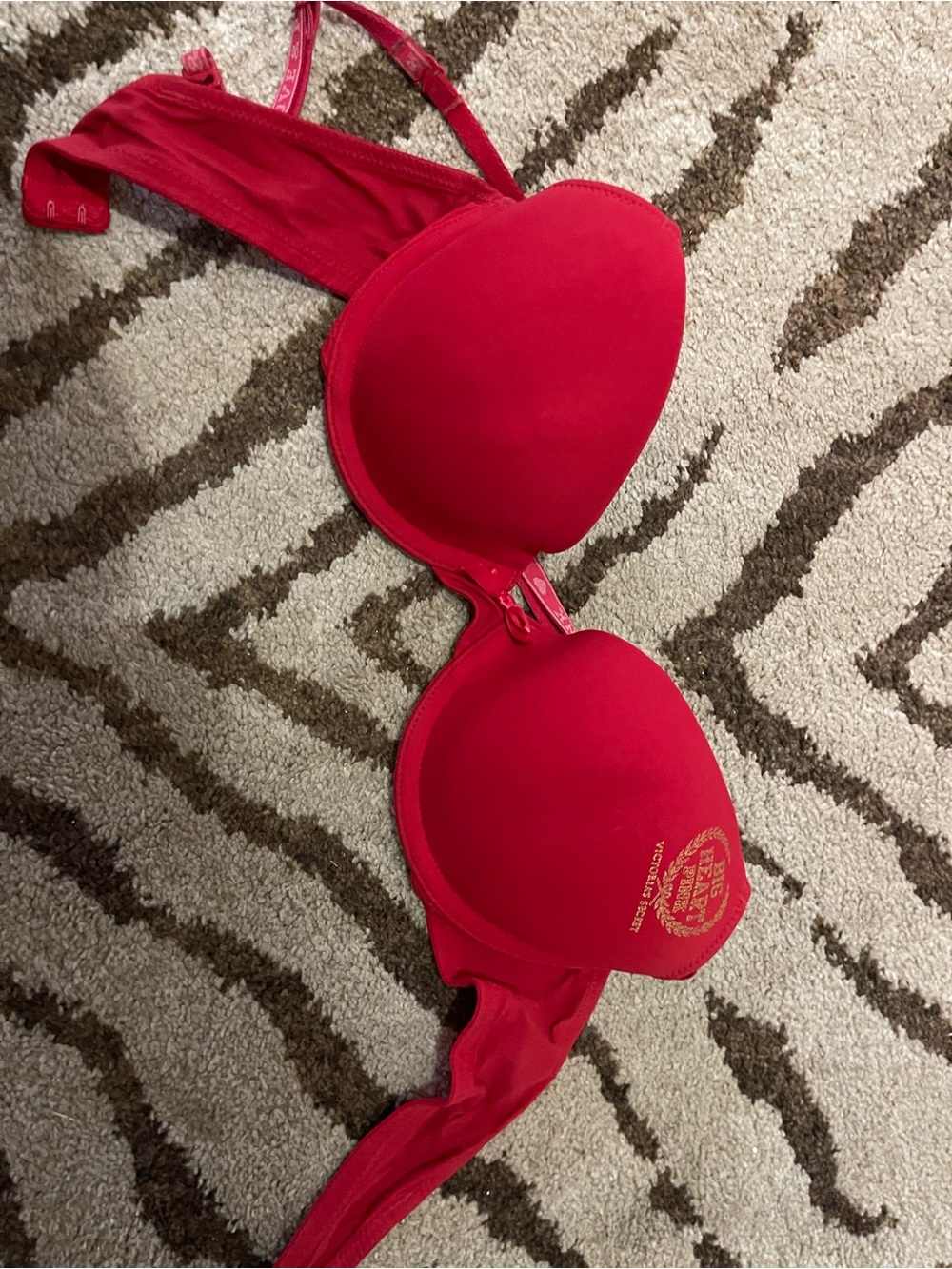 Victoria's Secret Red Padded Push-Up Bra